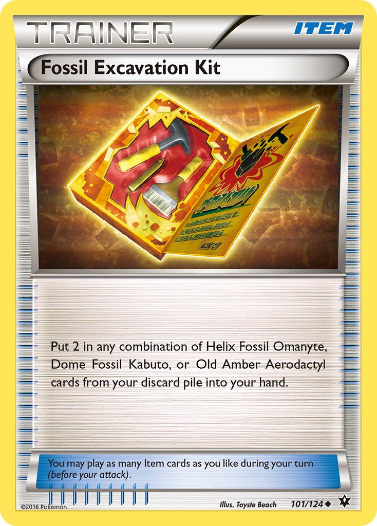 Fossil Excavation Kit Pokémon card