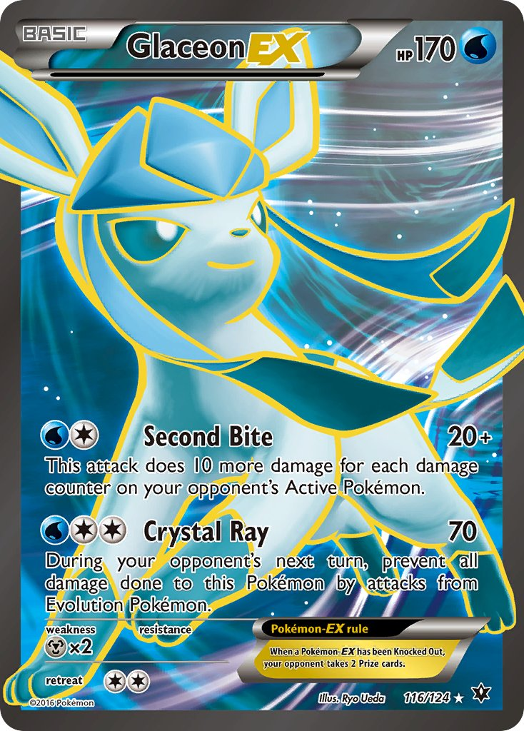 Glaceon EX Pokémon card
