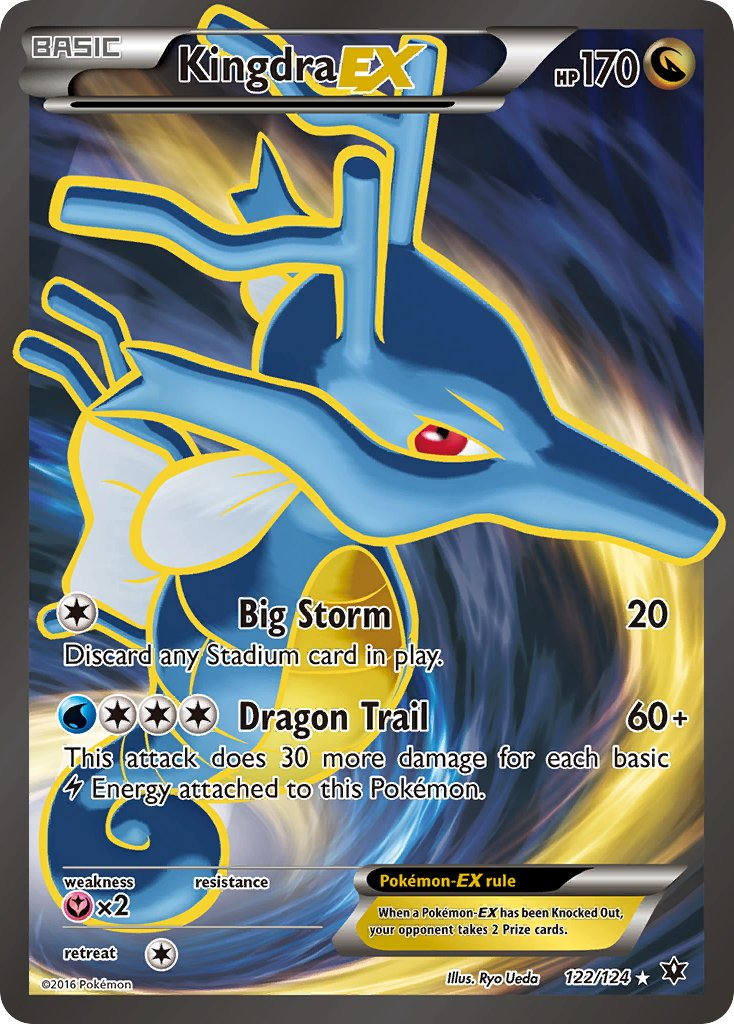 Kingdra EX Pokémon card