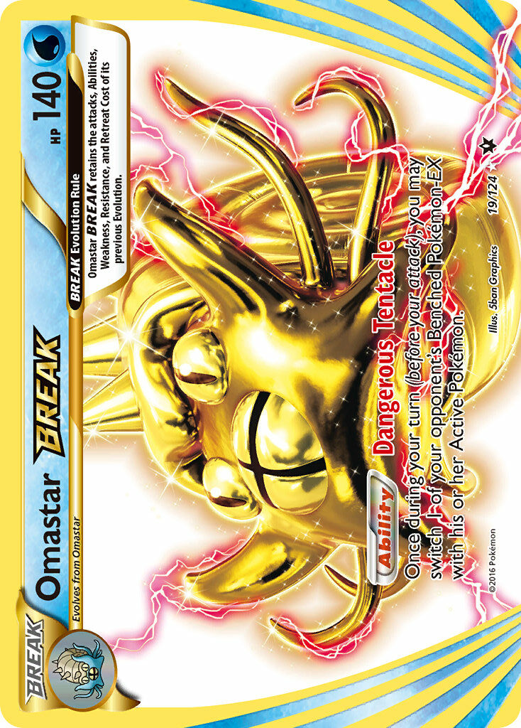 Omastar BREAK Pokémon card