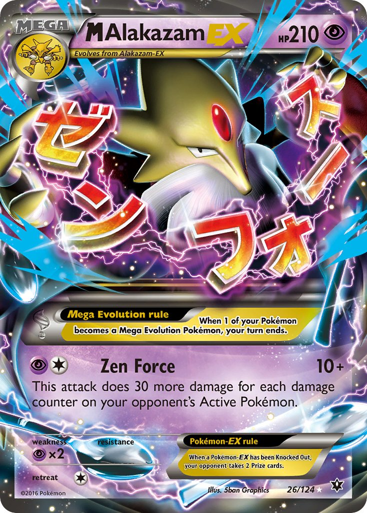 Mega Alakazam EX Pokémon card