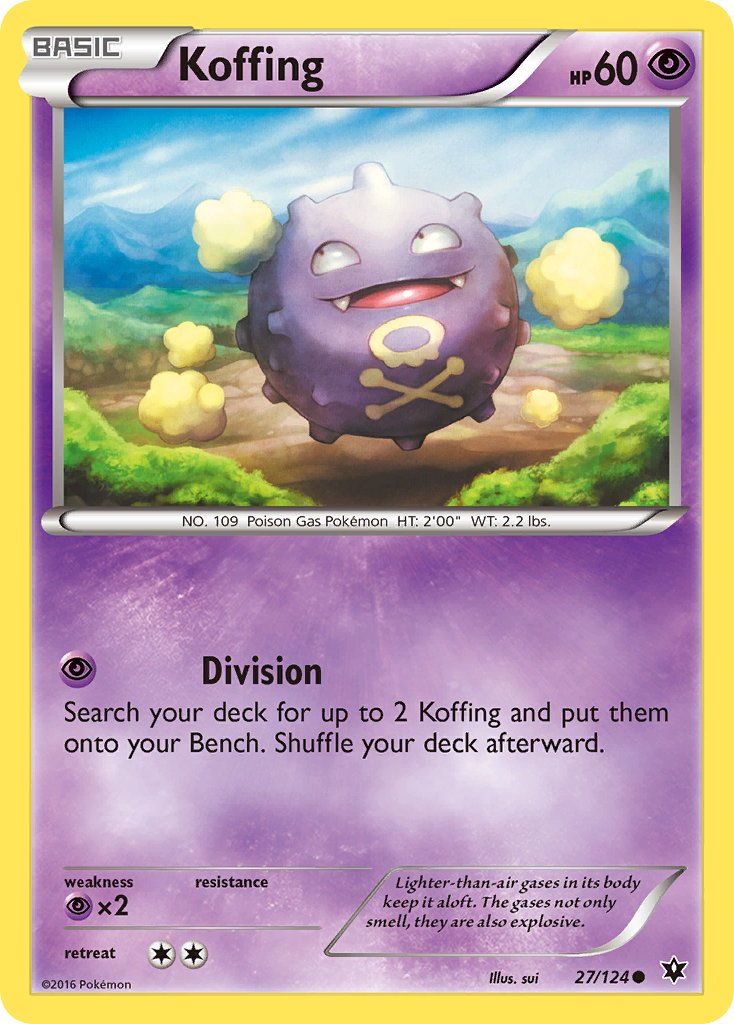 Koffing Pokémon card