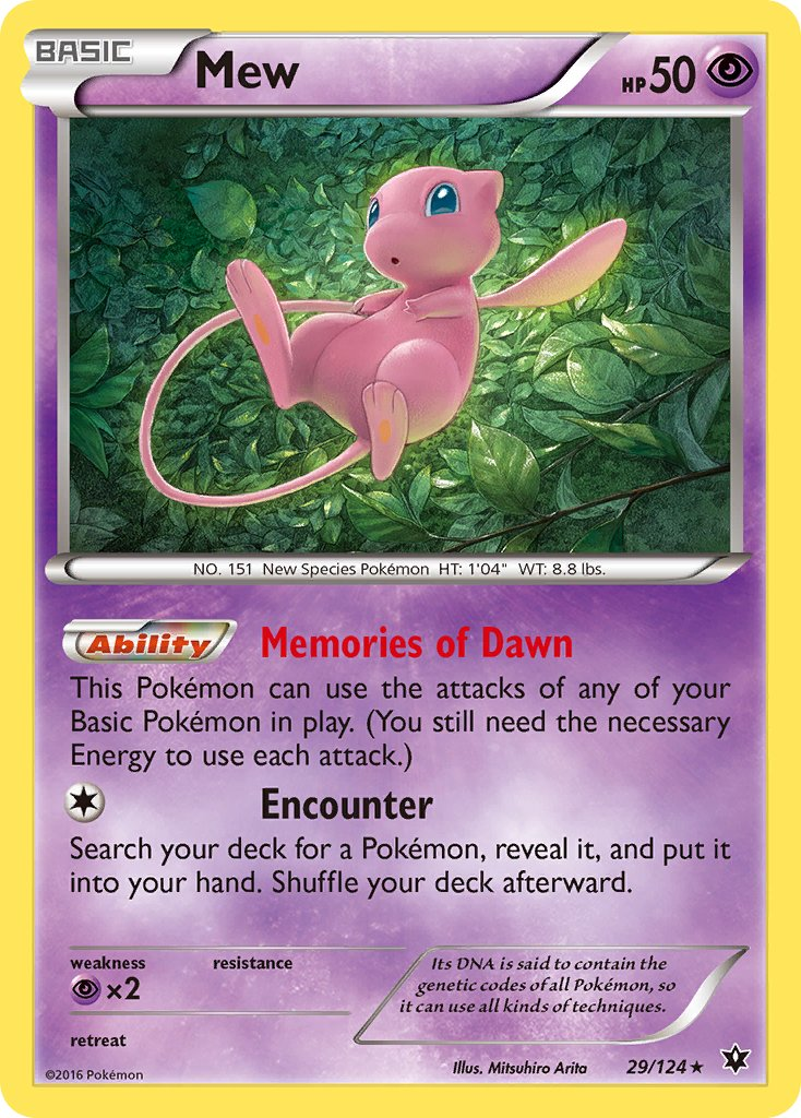 Mew Pokémon card