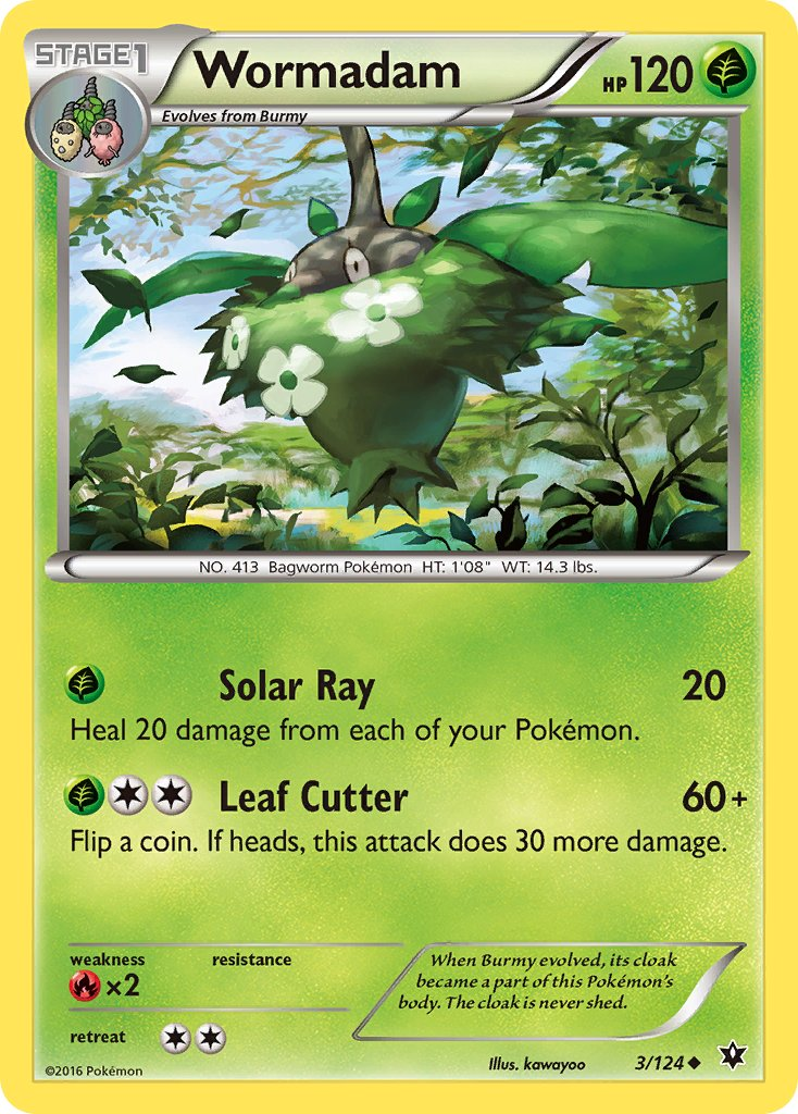 Wormadam Pokémon card