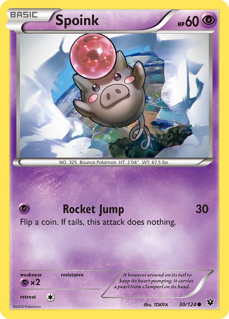 Spoink Pokémon card