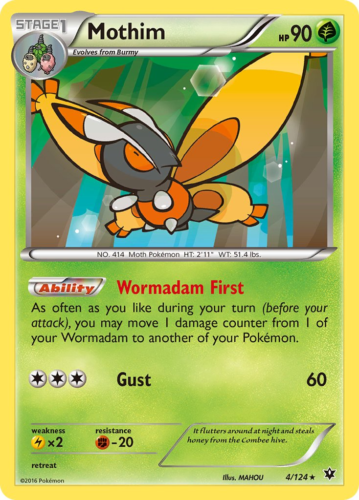 Mothim Pokémon card