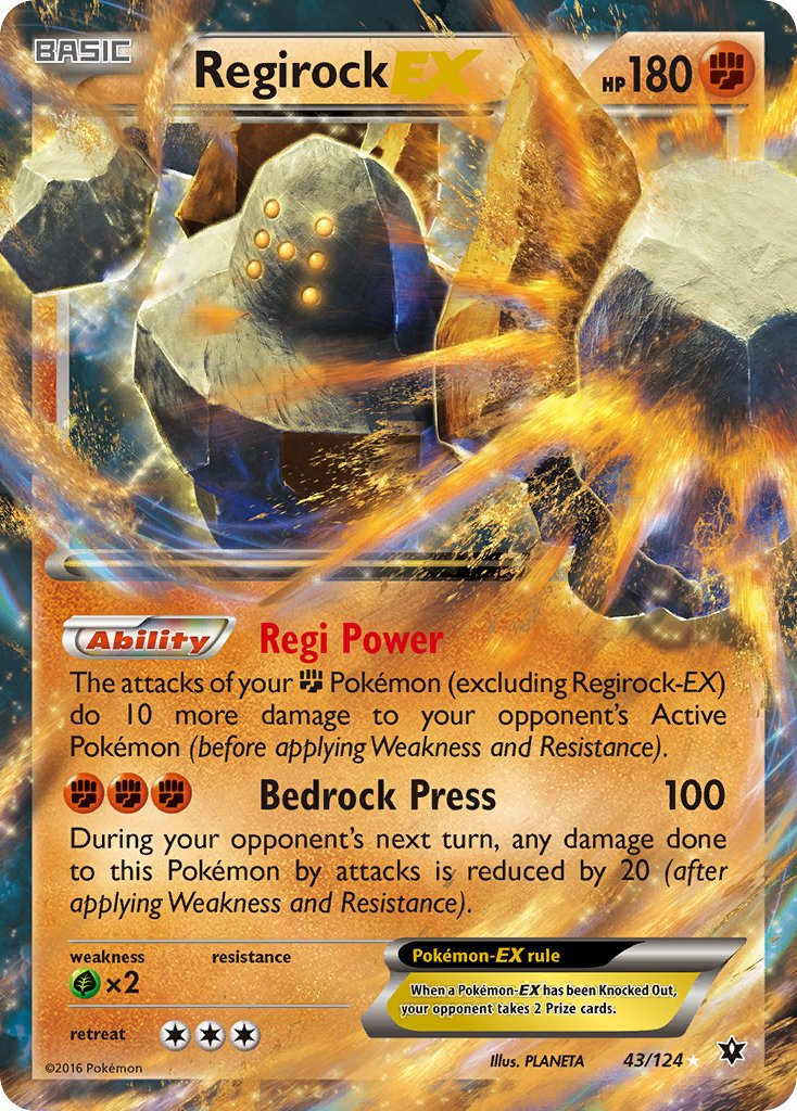 Regirock EX Pokémon card