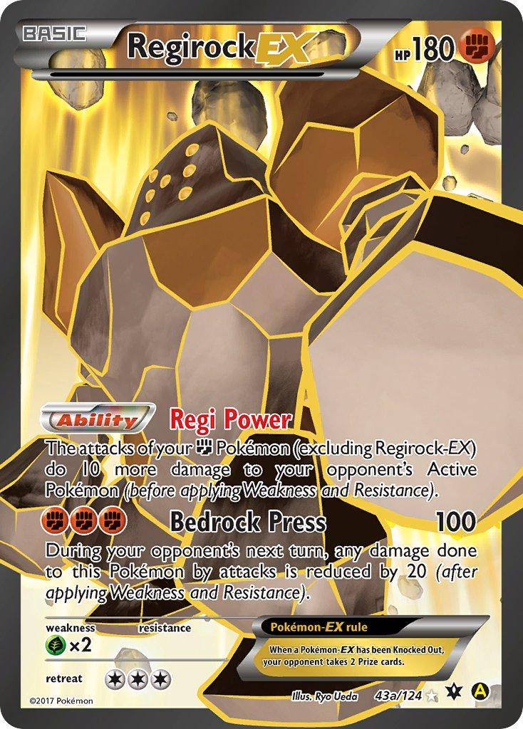 Regirock EX Pokémon card