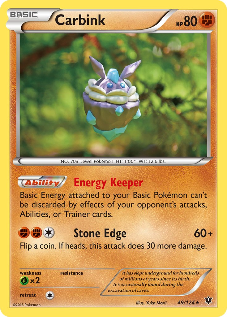 Carbink Pokémon card