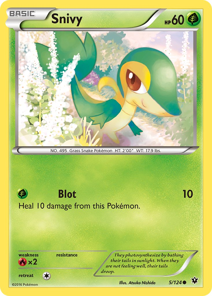 Snivy Pokémon card