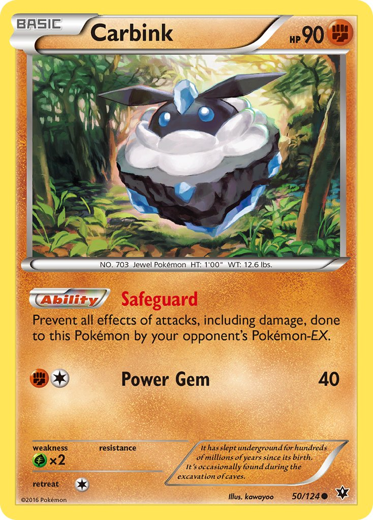 Carbink Pokémon card