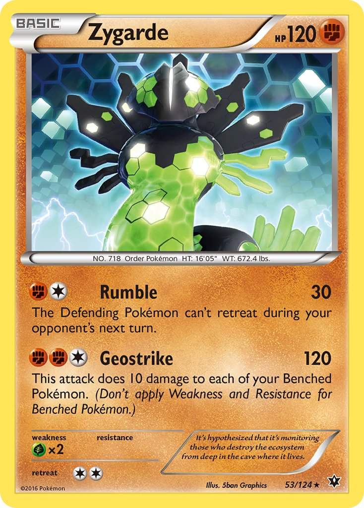 Zygarde Pokémon card