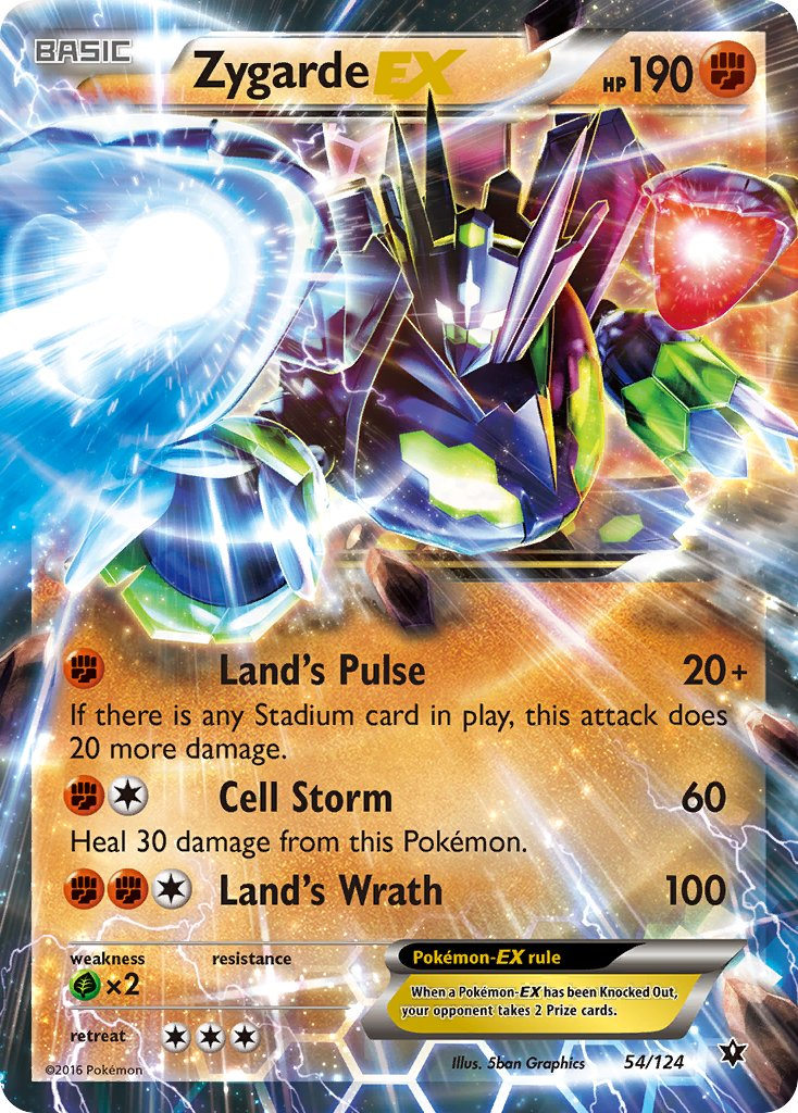 Zygarde EX Pokémon card