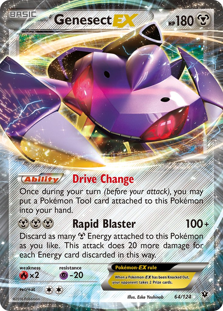 Genesect EX Pokémon card