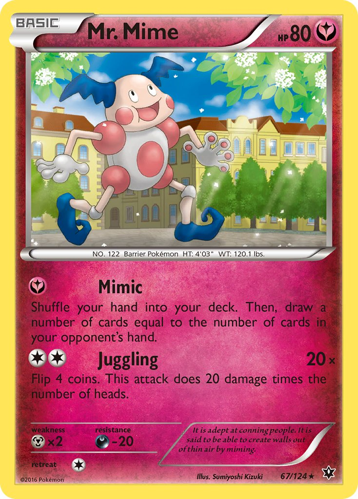 Mr. Mime Pokémon card