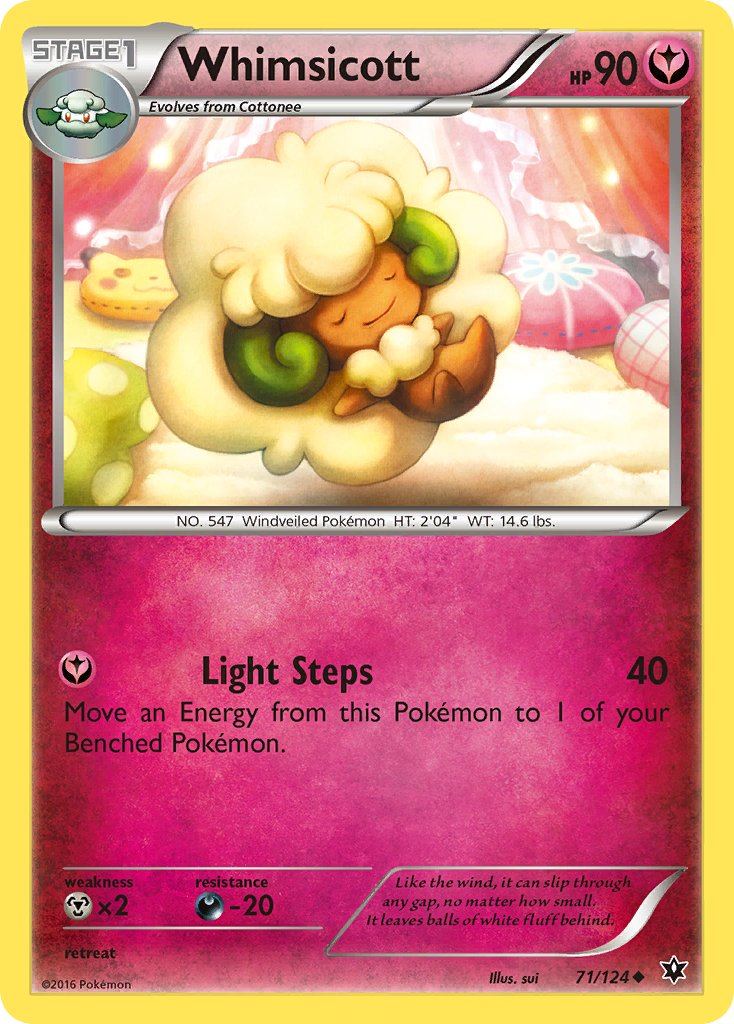 Whimsicott Pokémon card