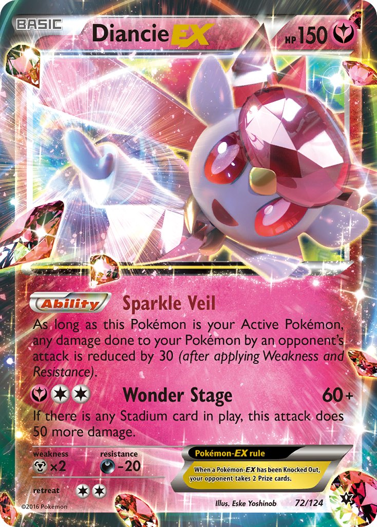 Diancie EX Pokémon card