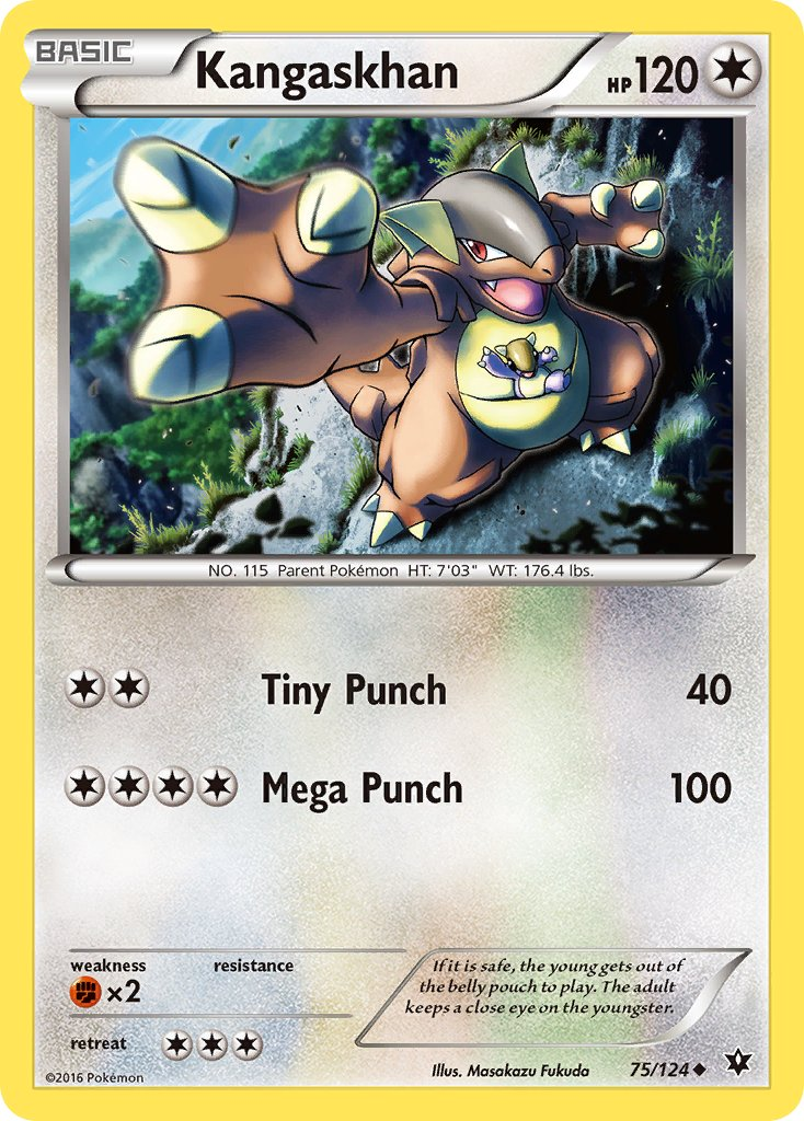 Kangaskhan Pokémon card