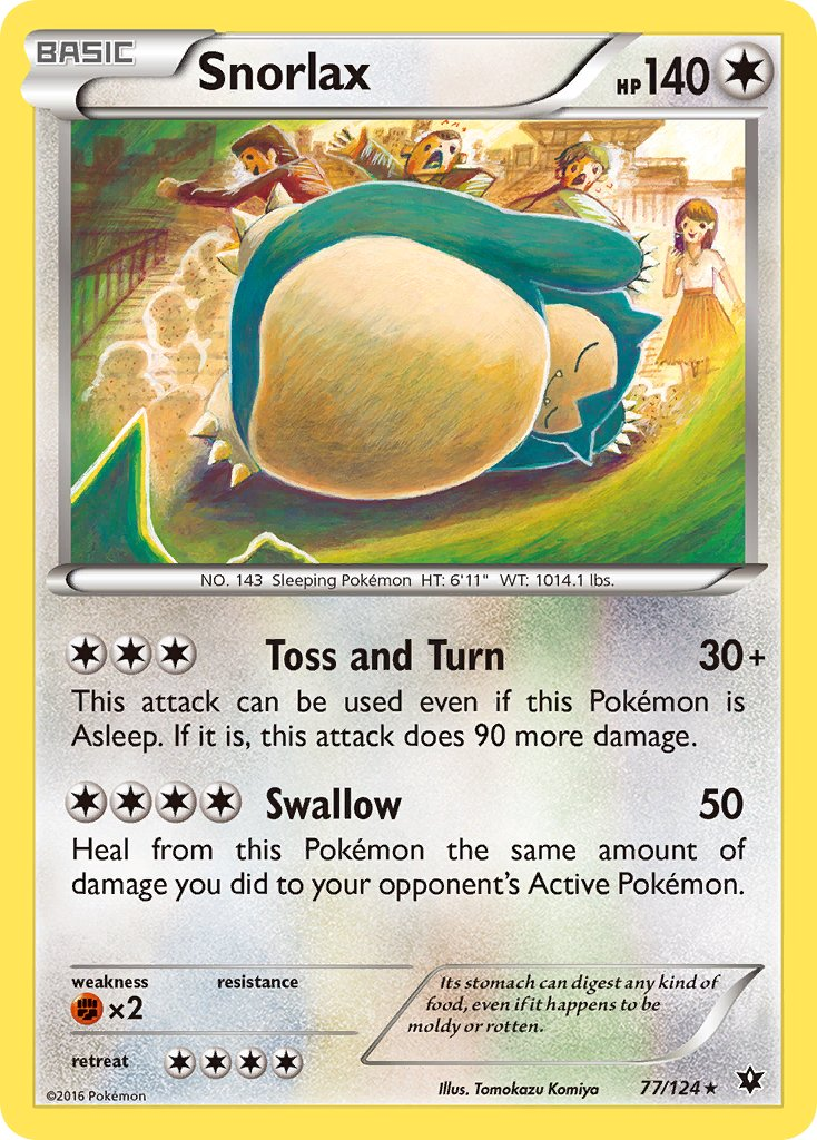 Snorlax Pokémon card
