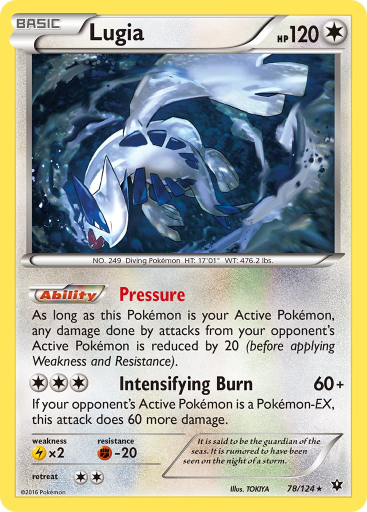 Lugia Pokémon card