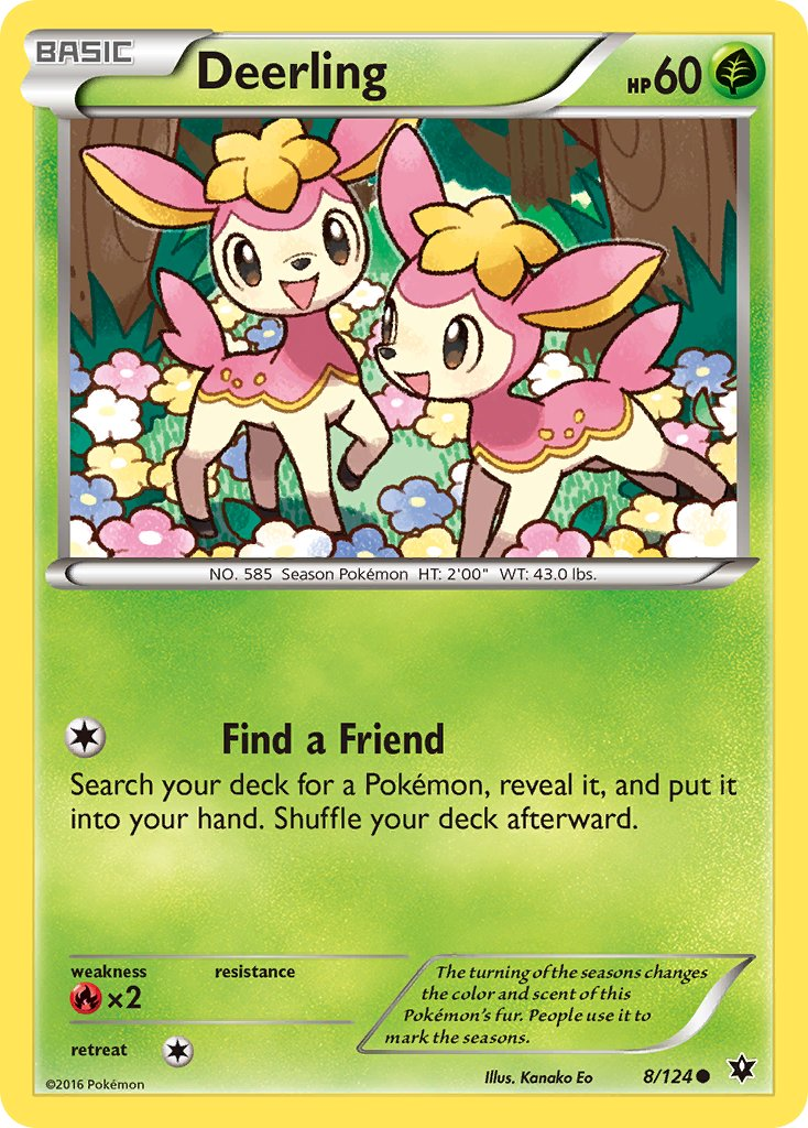 Deerling Pokémon card