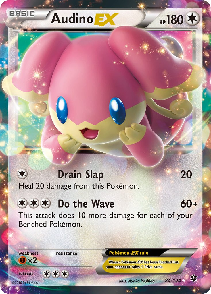 Audino EX Pokémon card