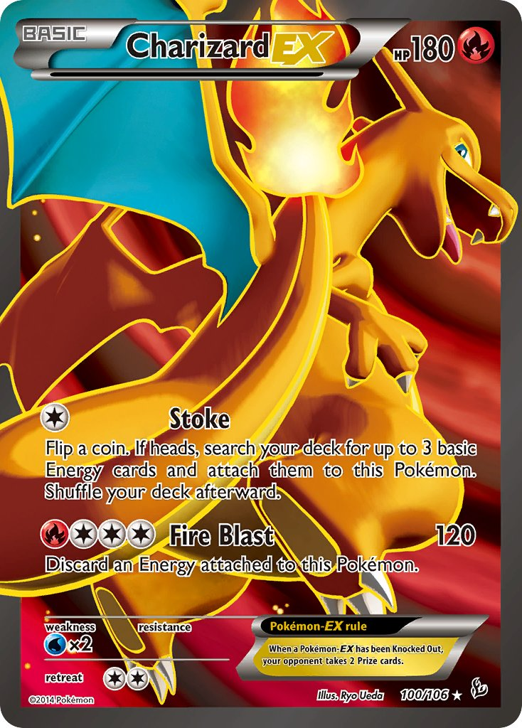 Charizard EX Pokémon card