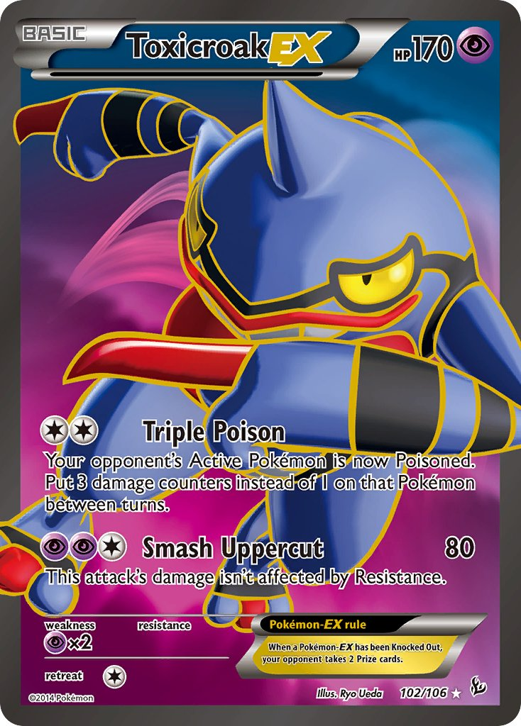 Toxicroak EX Pokémon card