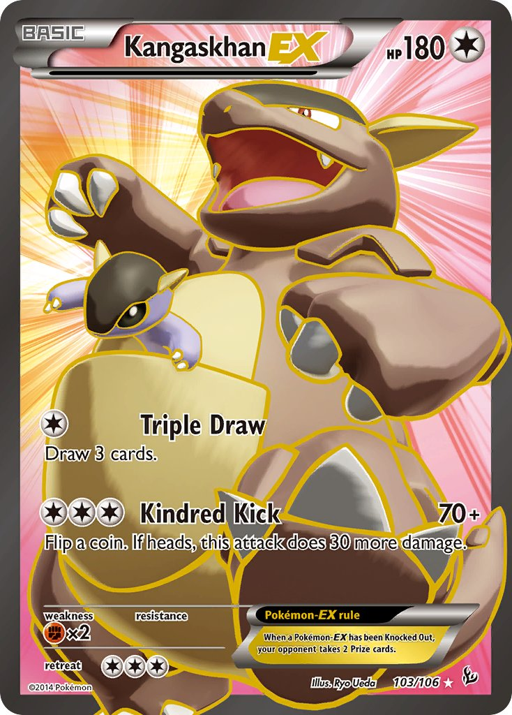 Kangaskhan EX Pokémon card