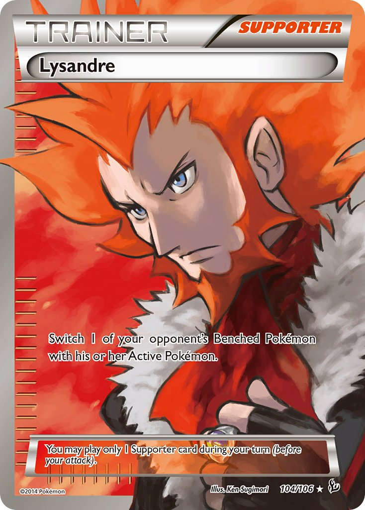 Lysandre Pokémon card