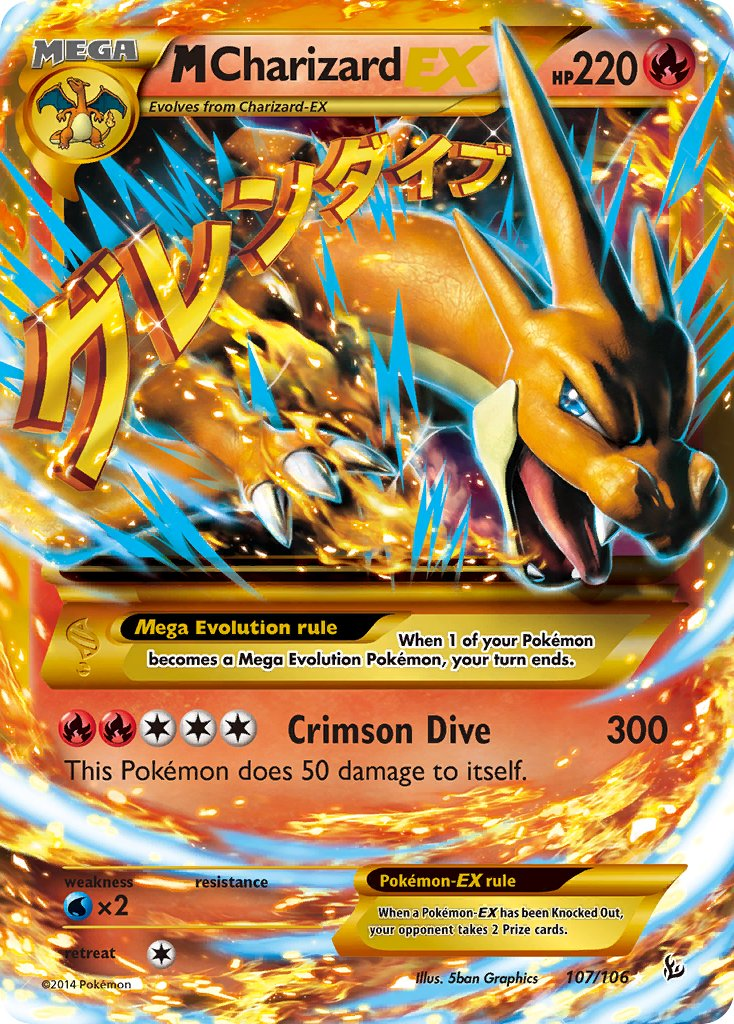 Mega Charizard EX Pokémon card