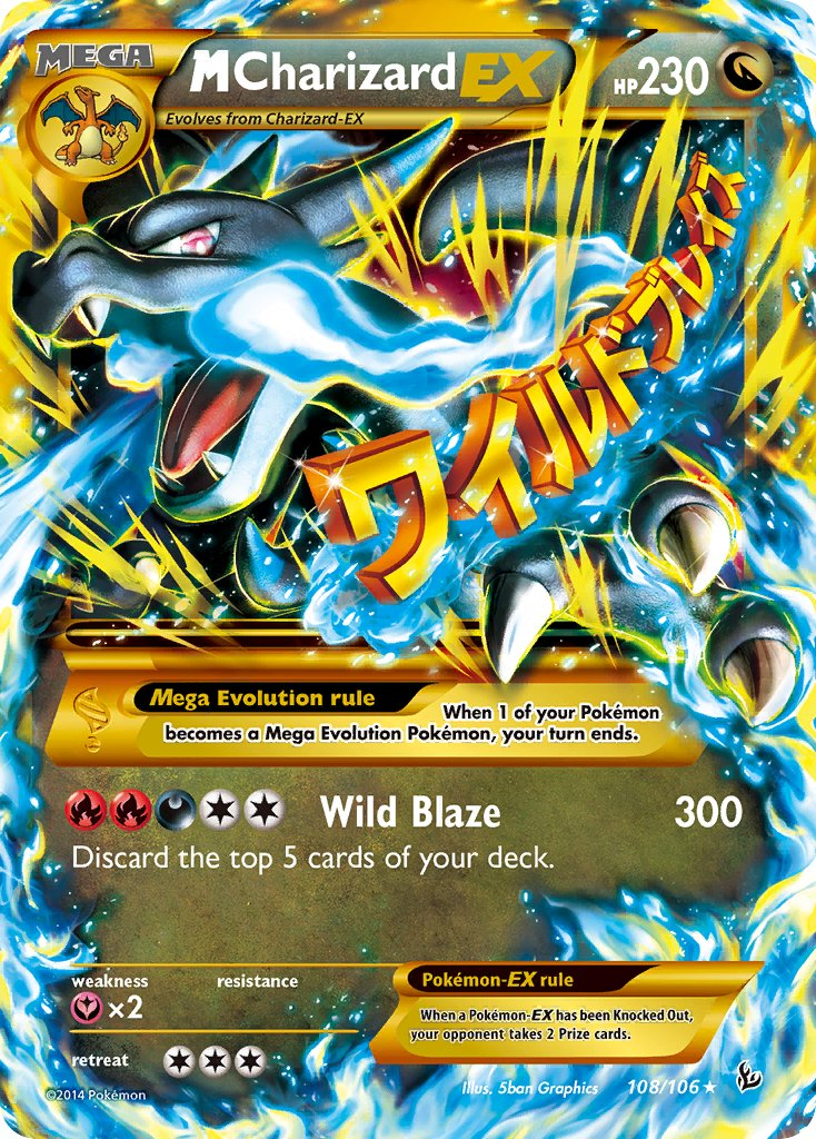 Mega Charizard EX Pokémon card