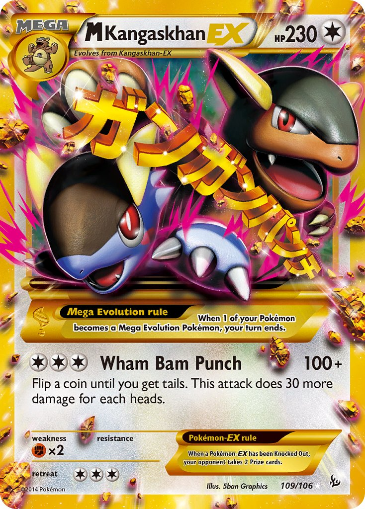 Mega Kangaskhan EX Pokémon card