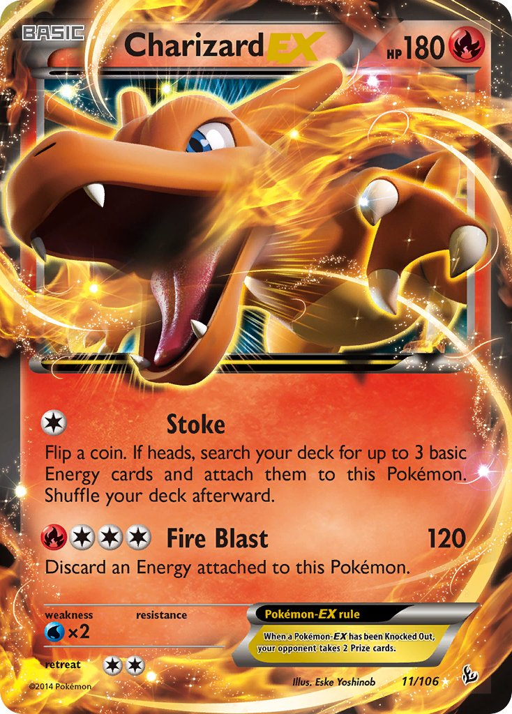 Charizard EX Pokémon card