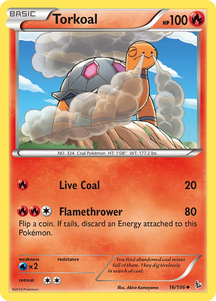 Torkoal Pokémon card