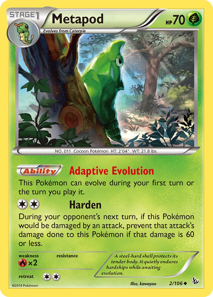 Metapod Pokémon card
