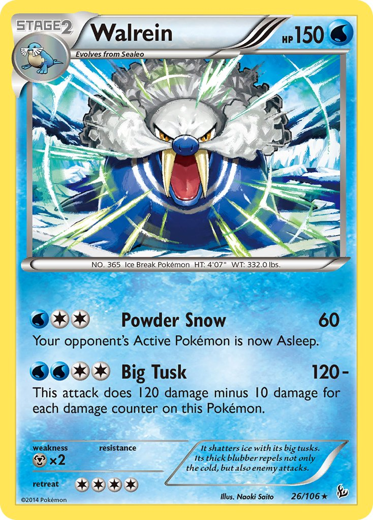 Walrein Pokémon card