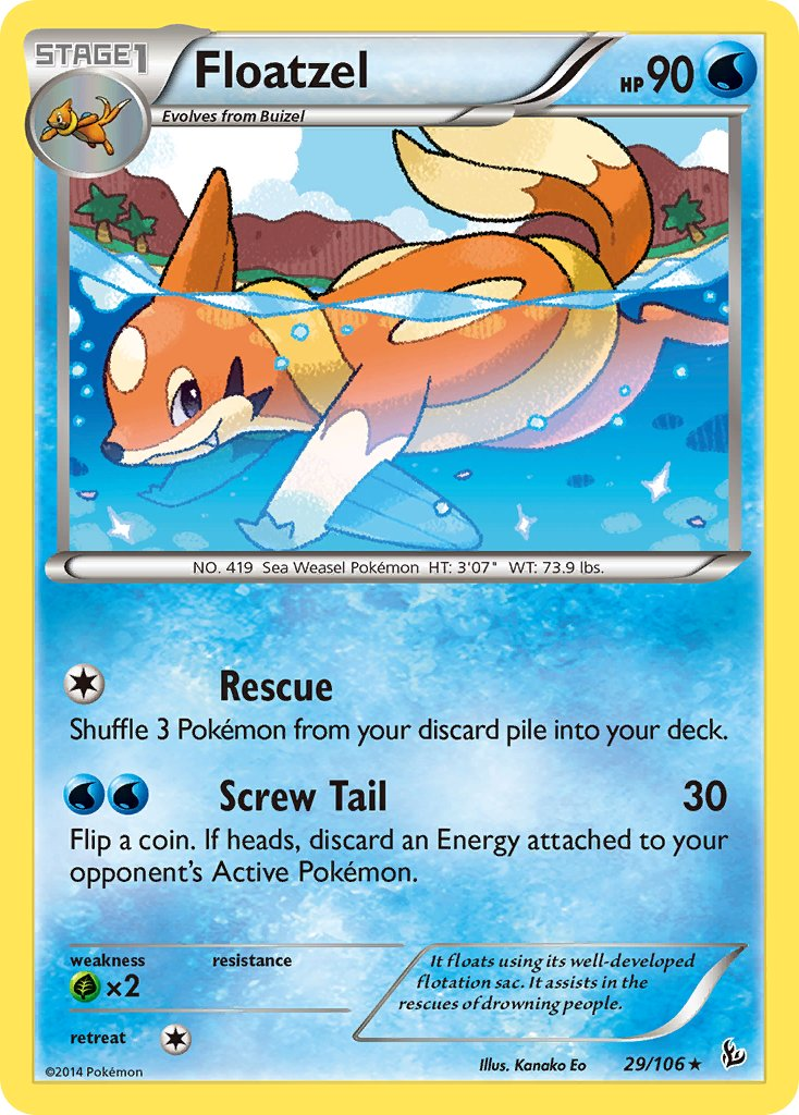 Floatzel Pokémon card