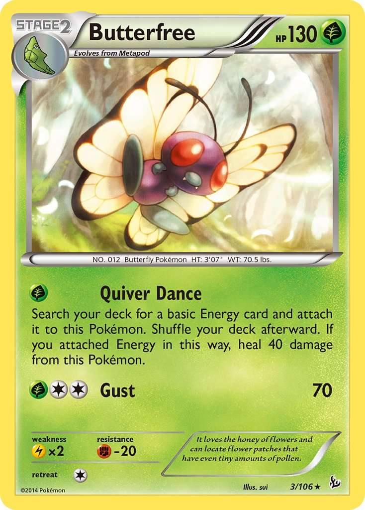 Butterfree Pokémon card