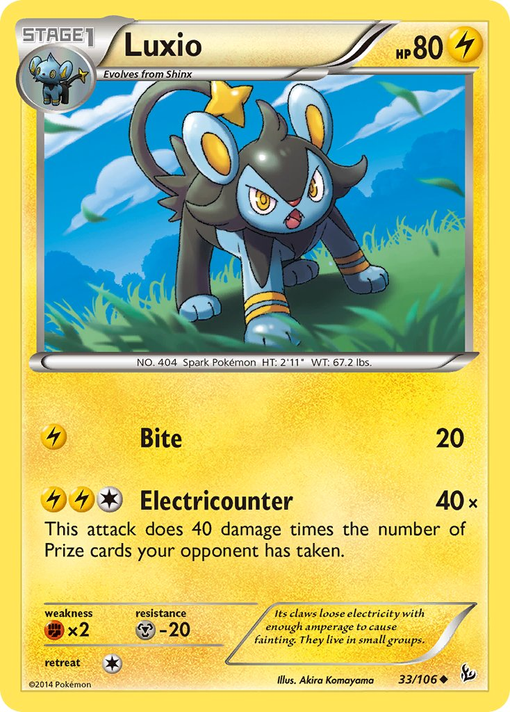Luxio Pokémon card