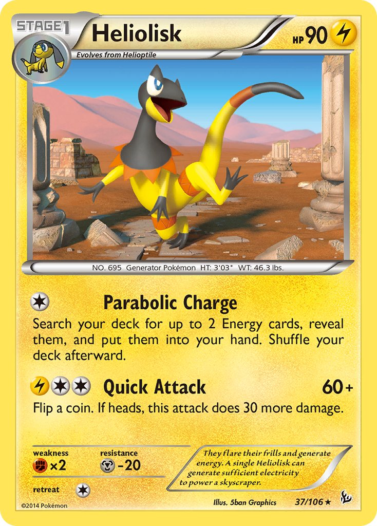 Heliolisk Pokémon card