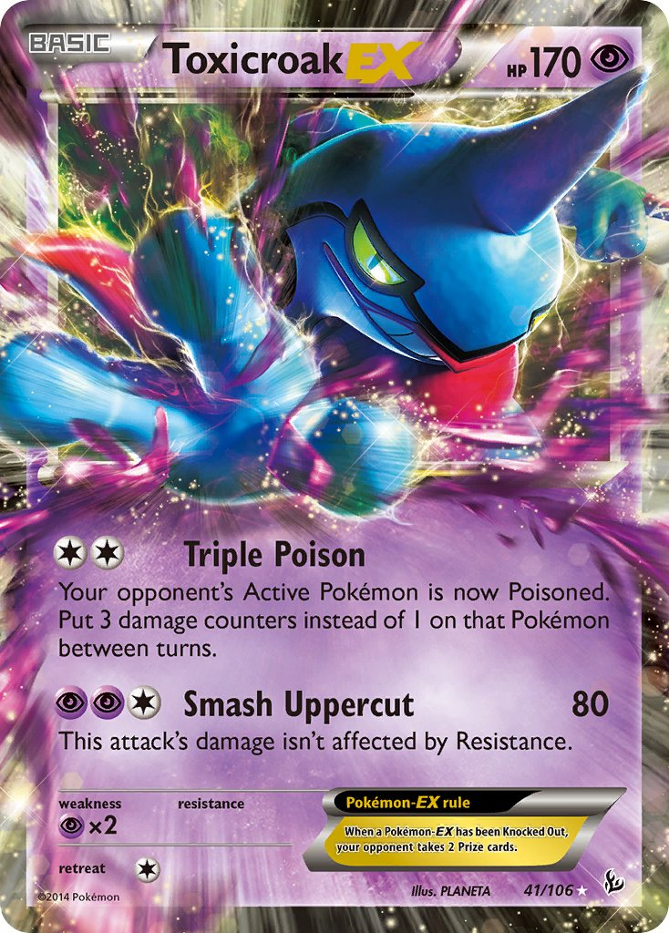 Toxicroak EX Pokémon card