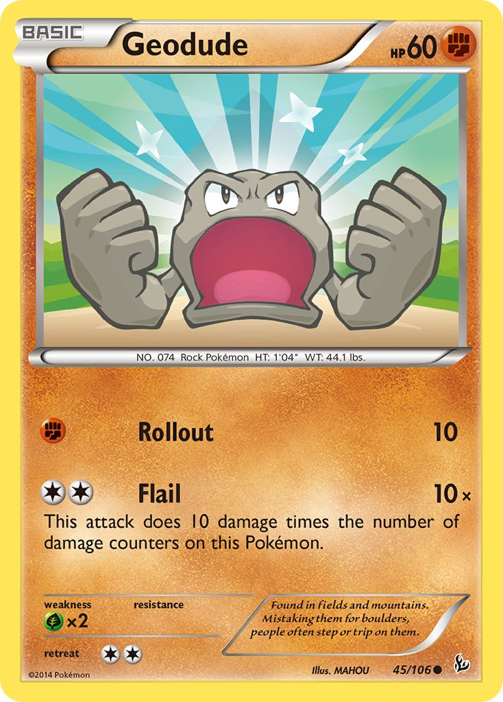 Geodude Pokémon card