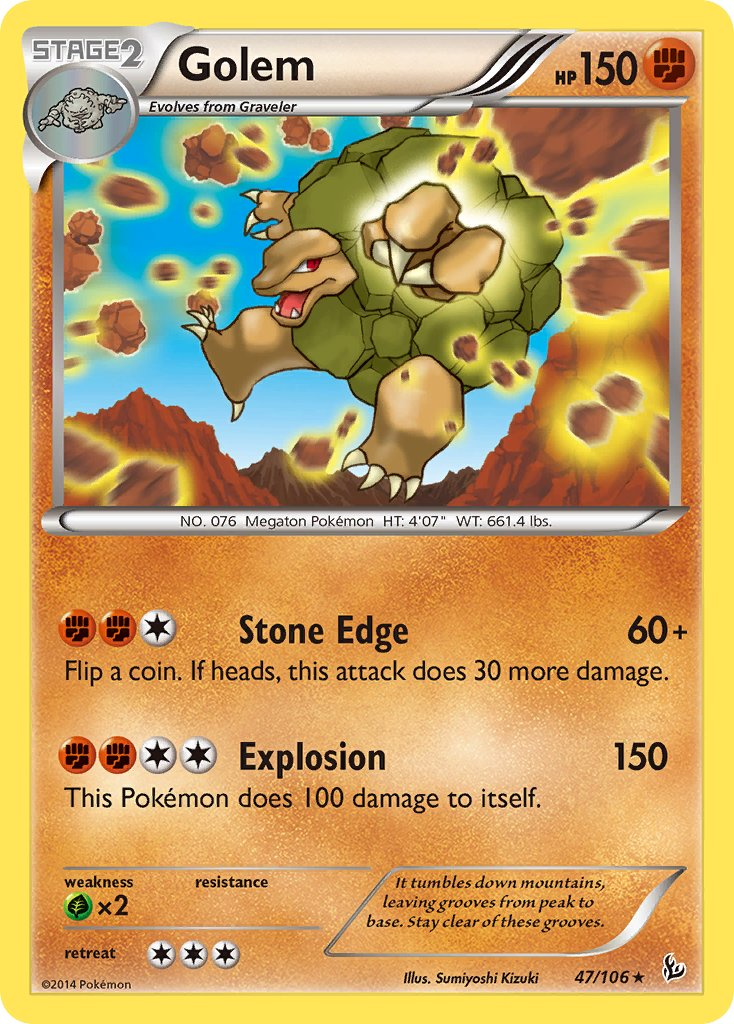 Golem Pokémon card