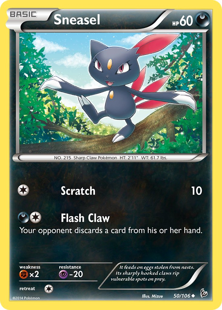 Sneasel Pokémon card