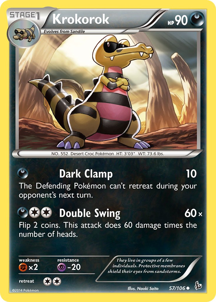 Krokorok Pokémon card