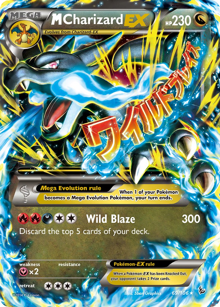 Mega Charizard EX Pokémon card
