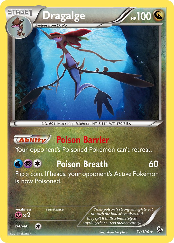 Dragalge Pokémon card
