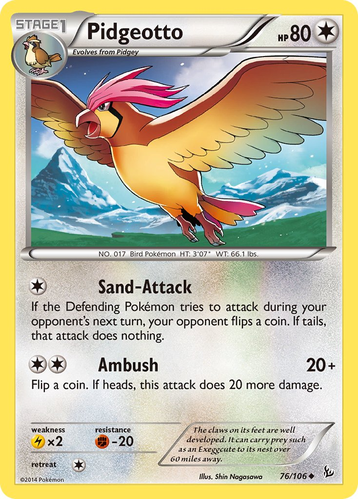 Pidgeotto Pokémon card