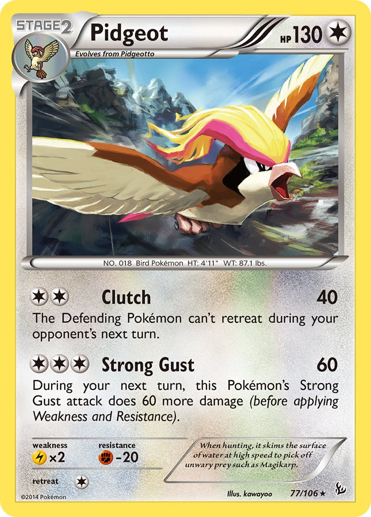 Pidgeot Pokémon card